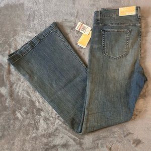 Michael Kors Selma Flare High Rise Light Jeans 12